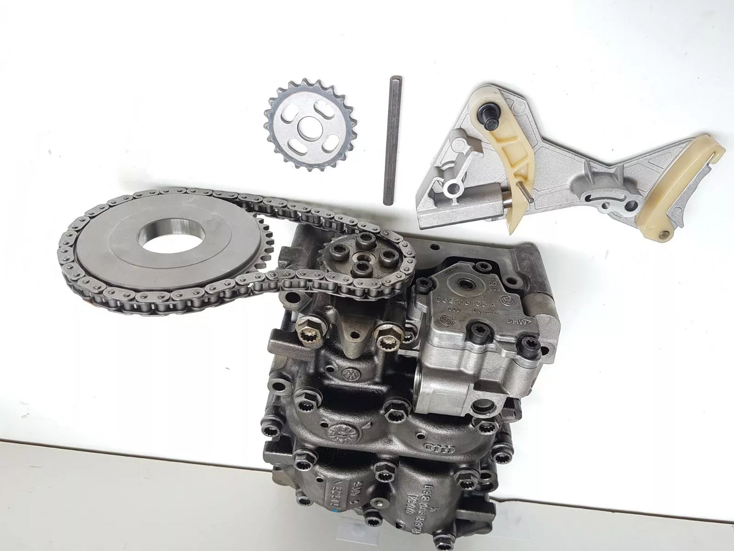 Audi A4 A6 2.0 TDI recondition oil pump 03G103537B chain tensioner sprocket and