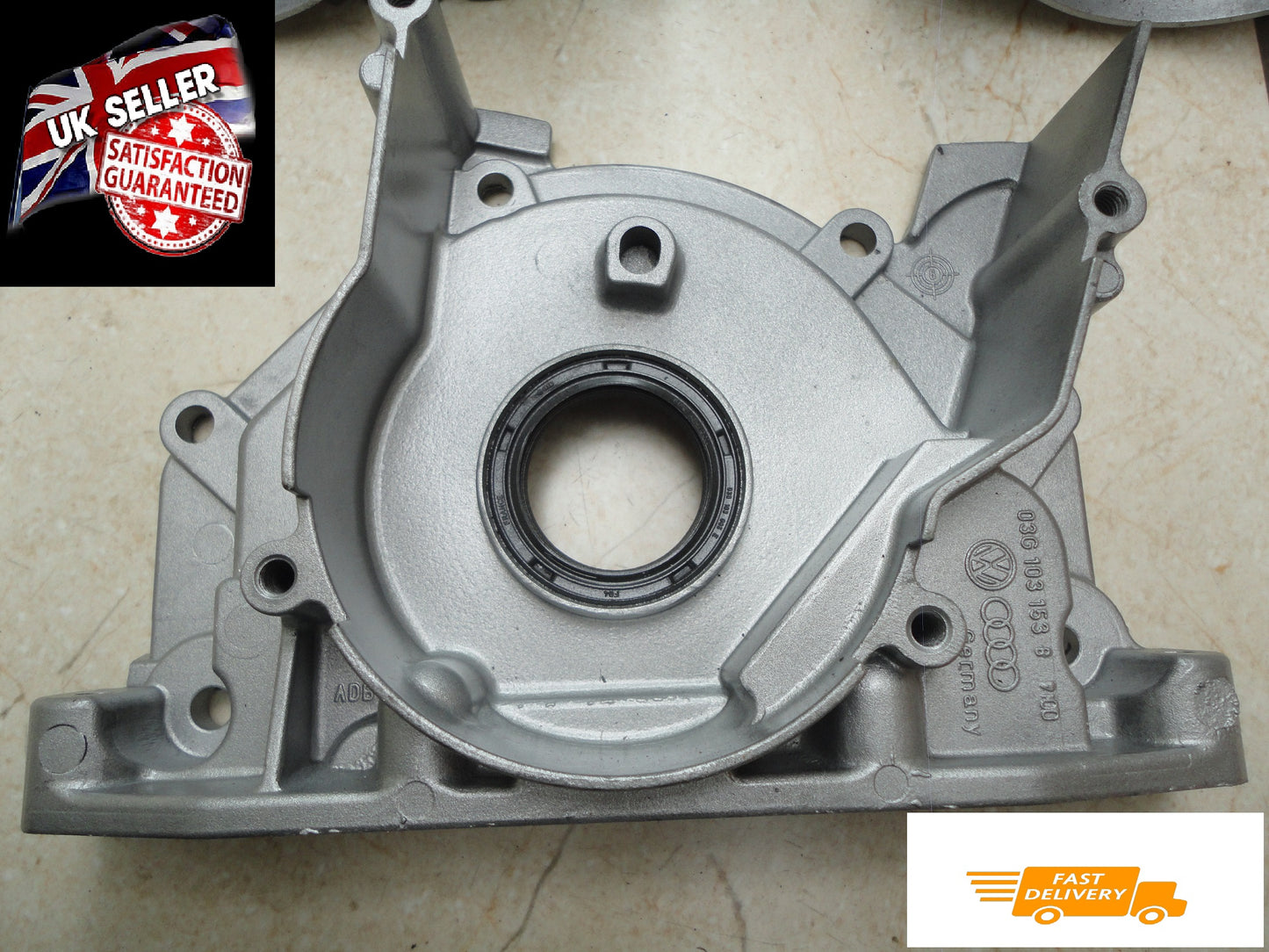 03G103153B / E Audi Seat Skoda VW original 2.0TD Common Rail flange cover crank cover Crankshaftcover
