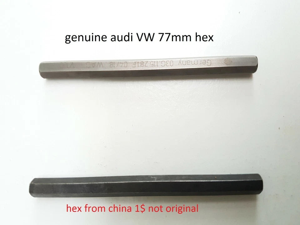 GENUINE Hexagon Drive Key NEW VW Skoda Seat Audi 2.0TDI Oil pump 03G115281F  77 mm dadi