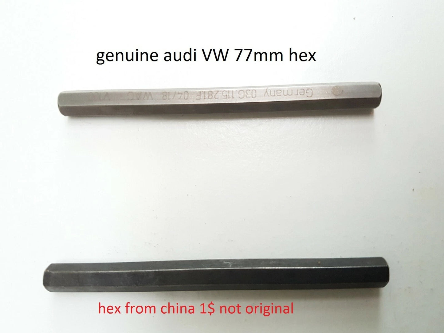 GENUINE Hexagon Drive Key NEW VW Skoda Seat Audi 2.0TDI Oil pump 03G115281F